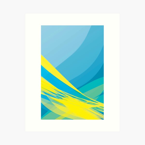 Yellow Wave Art Print