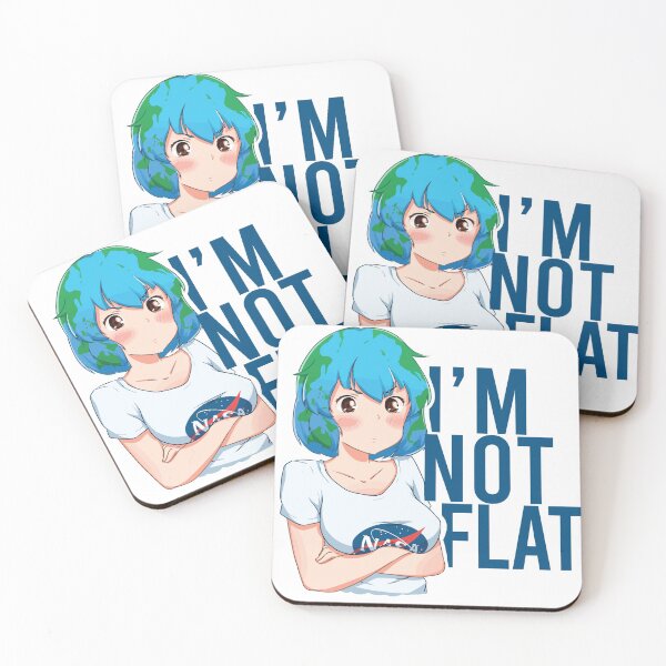 Item preview, Earth chan I'm not flat designed and sold by Edgeshirt.