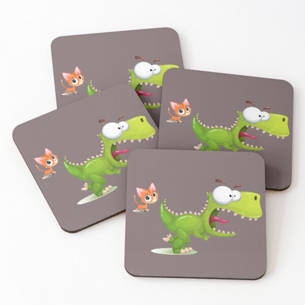 Item preview, PREHISTORIC JURASSIC TIME DINOSAUR CUTE CAT FUNNY  designed and sold by azamaniacox.
