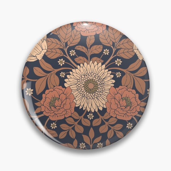 Item preview, Peach, Dusty Rose, Mauve and Blue Floral designed and sold by somecallmebeth.