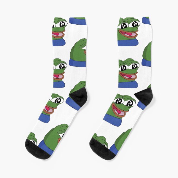 "peepoHappy Twitch Emote in HD" Socks for Sale by Mash701 Redbubble