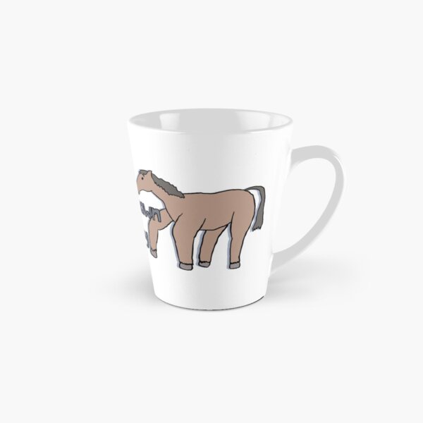 Horse Drawn from Memory (double horse) Tall Mug