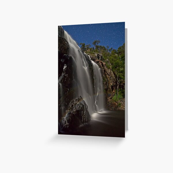 Mackenzie Falls in Moonlight Greeting Card