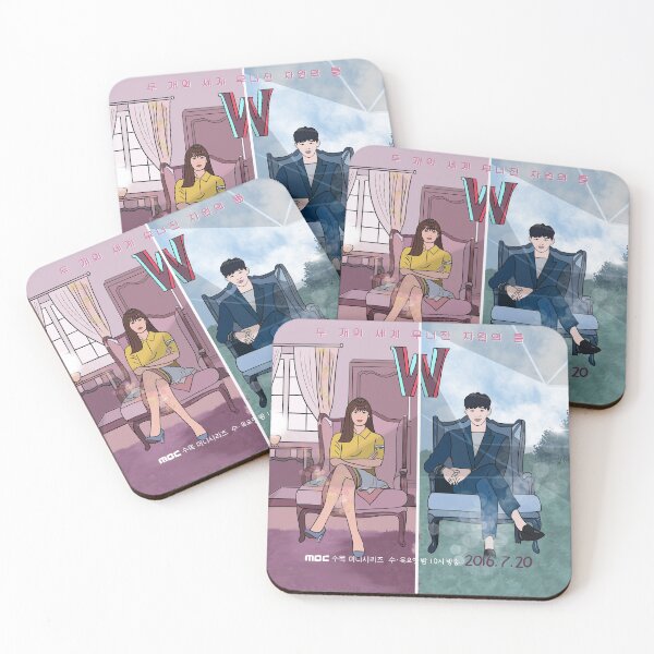 Item preview, W-two worlds - K drama pop art Poster  designed and sold by SturgesC.