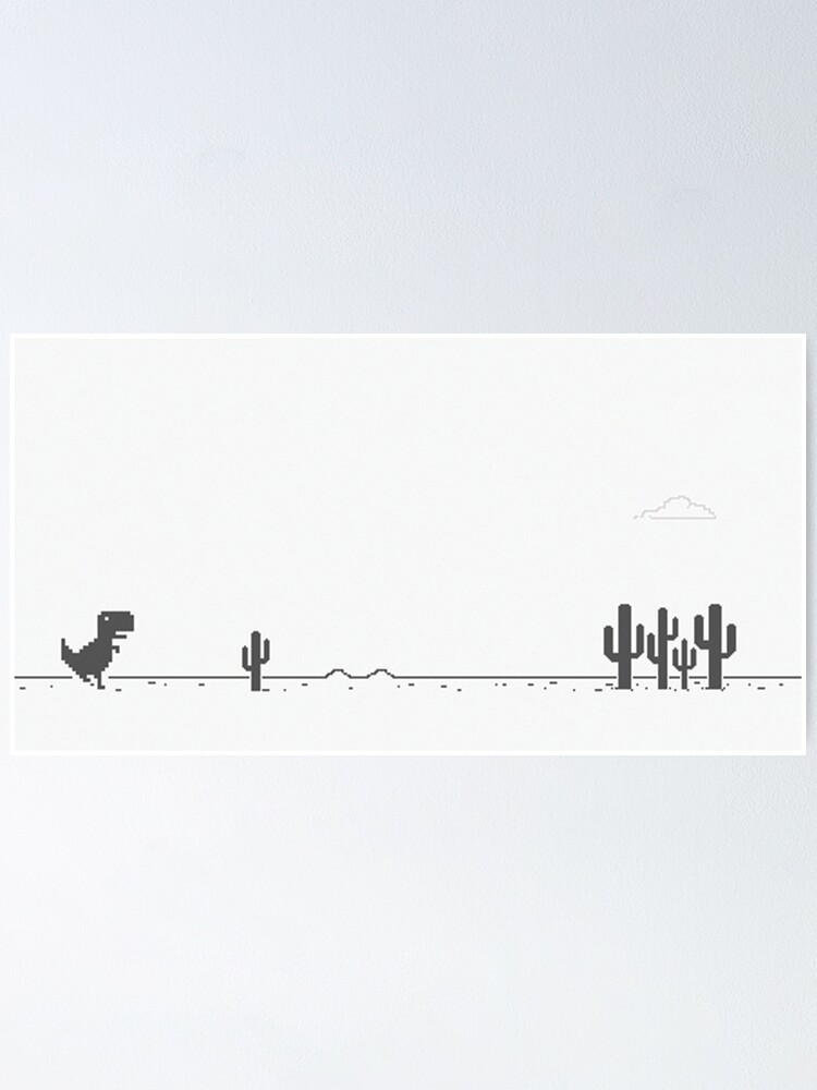 Alternate view of No Internet T-Rex Poster