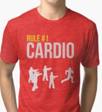 Zombie Survival Guide - Rule #1 Cardio Tri-blend T-Shirt