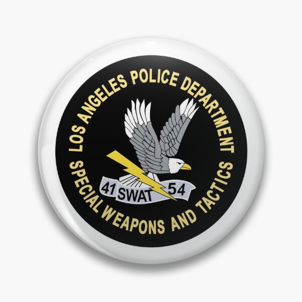 Lapd Pins And Buttons Redbubble - cia badge roblox