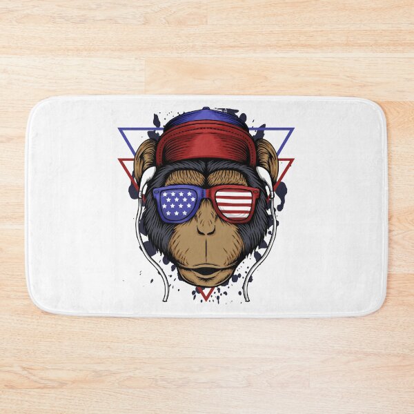 Item preview, Hip hop patriotic chimp design gift idea men designed and sold by BRtisticDesigns.