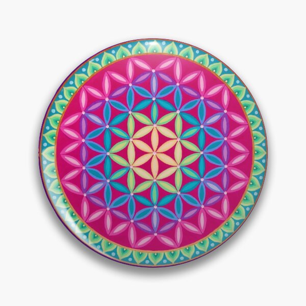 Item preview, Rainbow Flower of Life Mandala designed and sold by Soozie Wray.