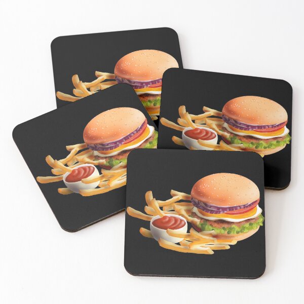 Item preview, Delicious Hamburger and Fries designed and sold by holidays4you.