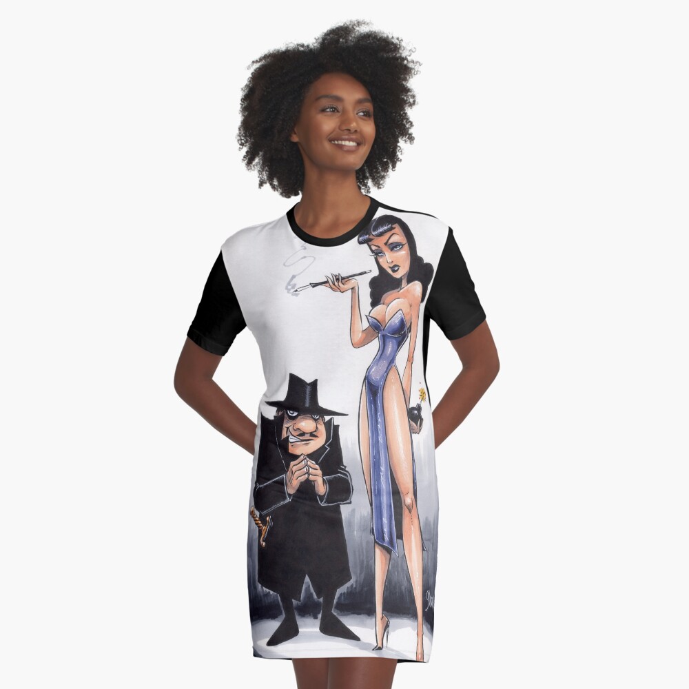 BORIS & NATASHA Graphic T-Shirt Dress