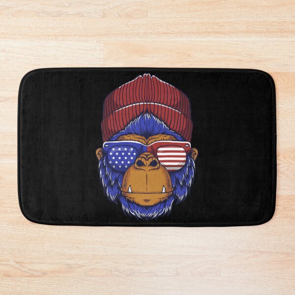 Item preview, Hip hop patriotic chimp, Gorilla design gift idea men designed and sold by BRtisticDesigns.