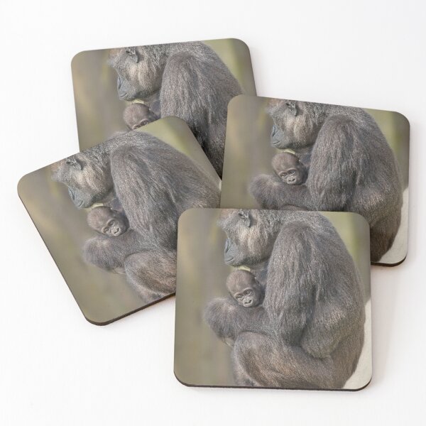 Item preview, Gorilla Mother And Her Baby designed and sold by rawshutterbug.