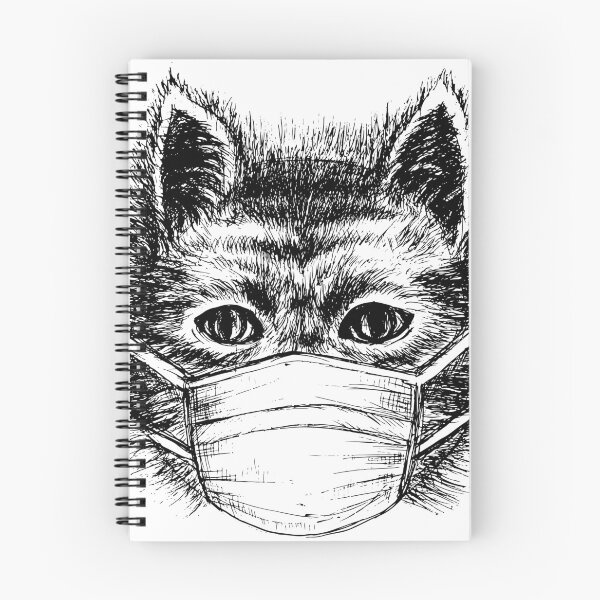 Item preview, Cat wear medical mask designed and sold by chuanartstation.