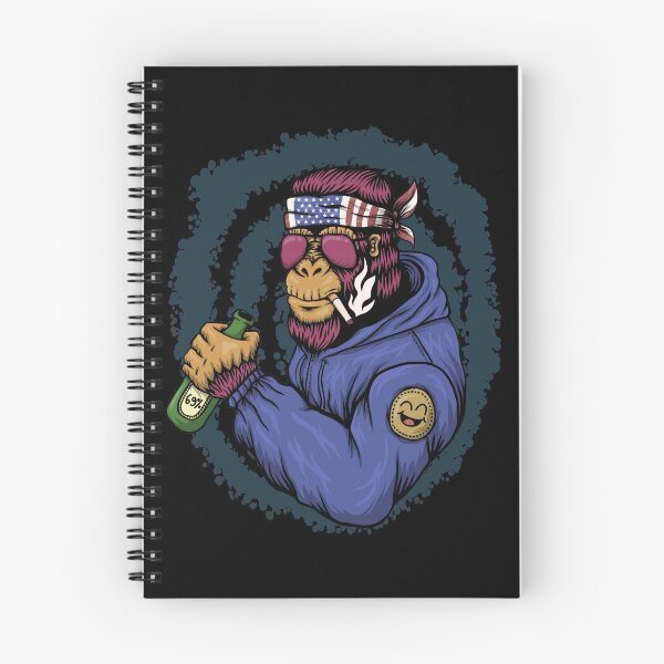 Item preview, Gorilla drinking beer & smoking, gift idea for men designed and sold by BRtisticDesigns.