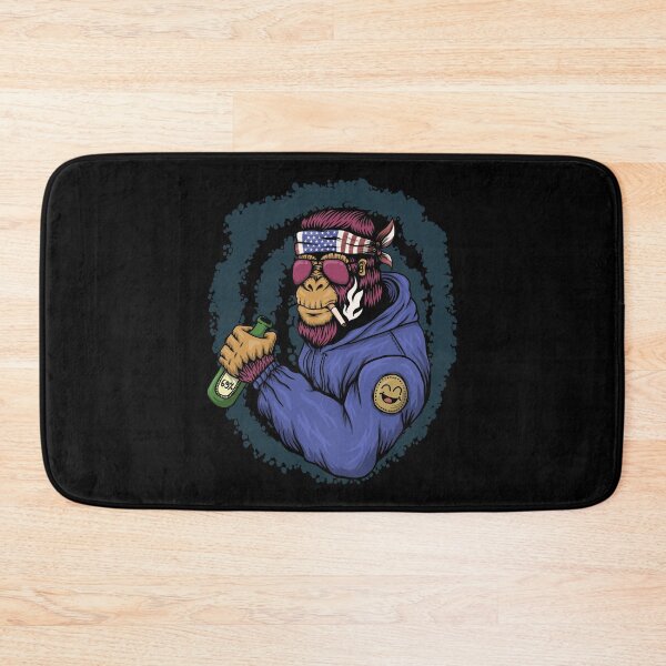 Item preview, Gorilla drinking beer & smoking, gift idea for men designed and sold by BRtisticDesigns.