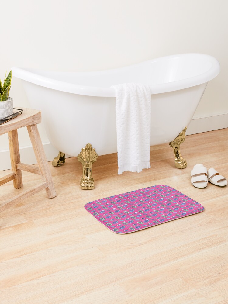 Thumbnail 2 of 6, Bath Mat, Gaming designed and sold by MissGeorgiaE.