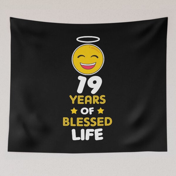 Item preview, 19th birthday gift idea 19 years of blessed life christian Funny Novelty Gift for birthday party present designed and sold by LoveEveryWear.