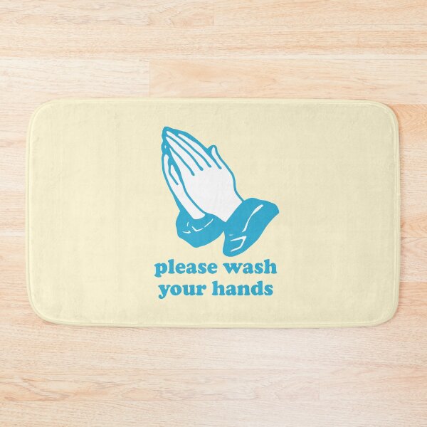 Item preview, PLEASE WASH YOUR HANDS POCKET DESIGN YELLOW designed and sold by aydapadi.