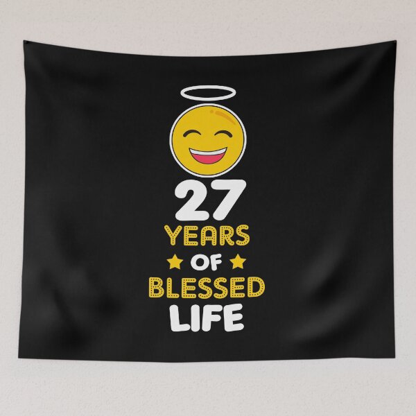 Item preview, 27th birthday gift idea 27 years of blessed life christian Funny Novelty Gift for birthday party present designed and sold by LoveEveryWear.