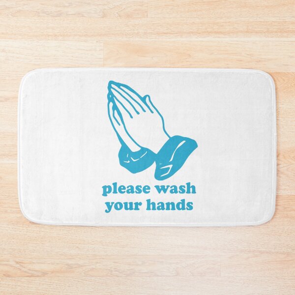Item preview, PLEASE WASH YOUR HANDS PRAYER HANDS BACK PRINT designed and sold by aydapadi.