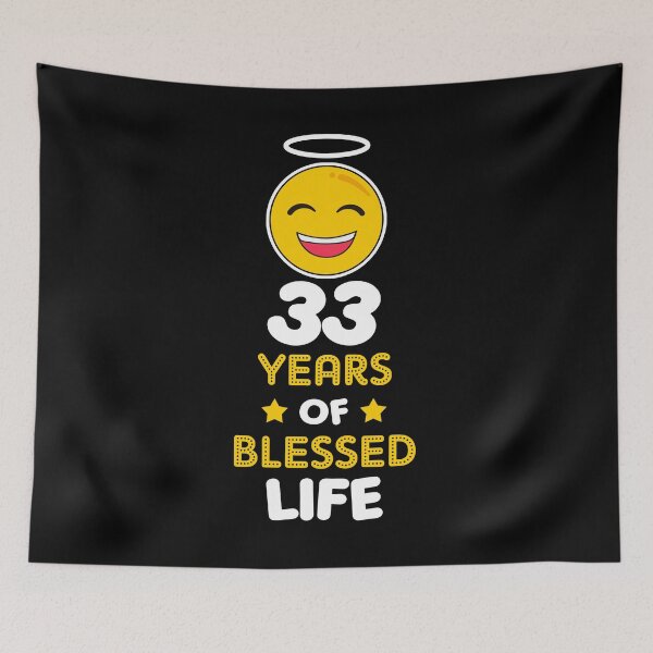 Item preview, 33rd birthday gift idea 33 years of blessed life christian Funny Novelty Gift for birthday party present designed and sold by LoveEveryWear.