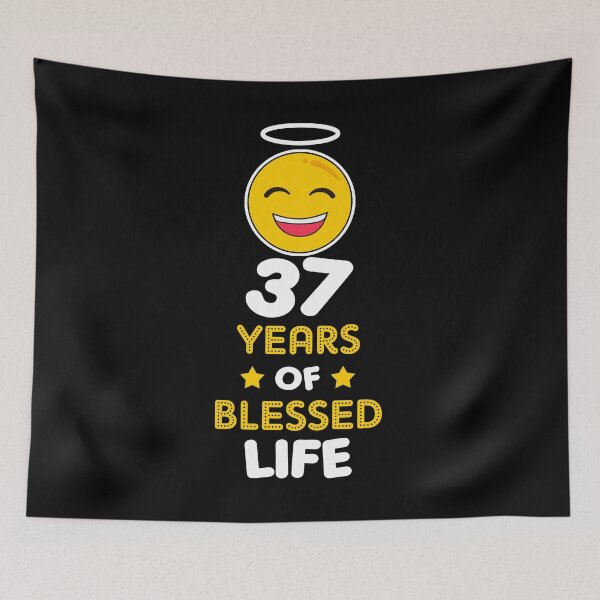 Item preview, 37th birthday gift idea 37 years of blessed life christian Funny Novelty Gift for birthday party present designed and sold by LoveEveryWear.