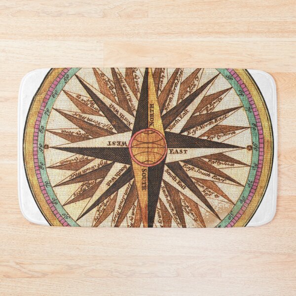 Item preview, Antique style vintage compass rose map for travelers designed and sold by tbunks.