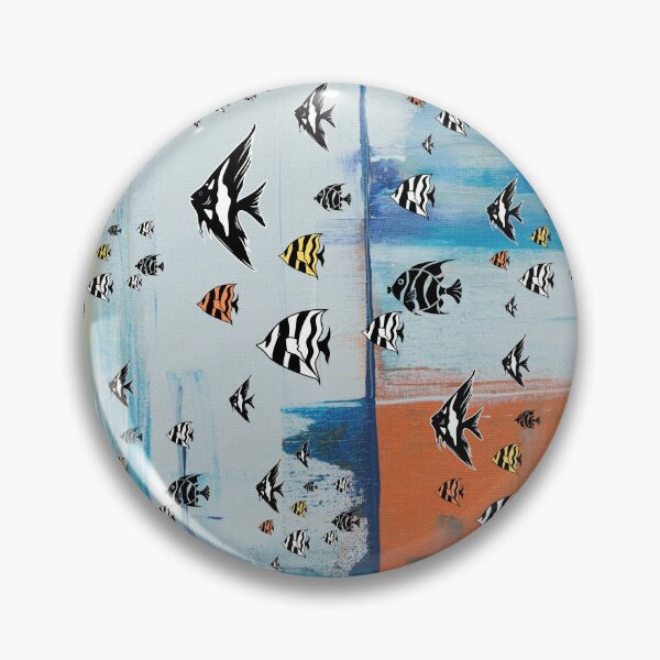 Item preview, Beautiful Tropical Fish on a Painted Background designed and sold by Taffyc.