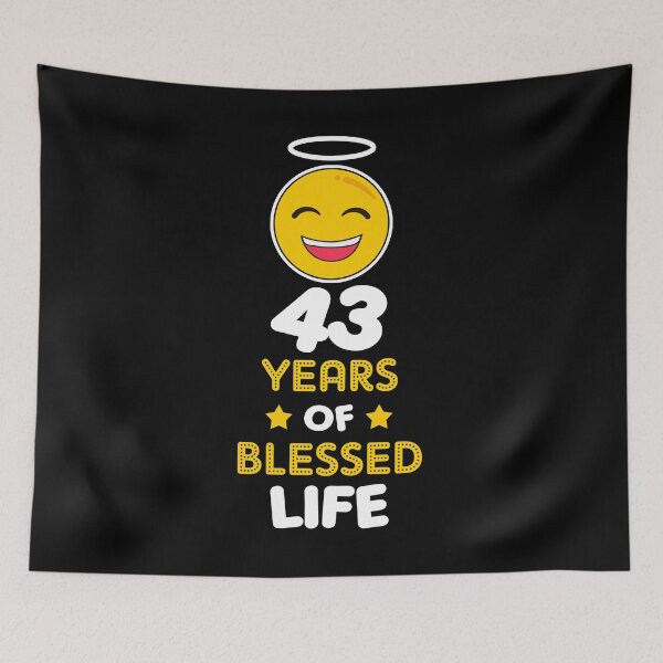 Item preview, 43rd birthday gift idea 43 years of blessed life christian Funny Novelty Gift for birthday party present designed and sold by LoveEveryWear.