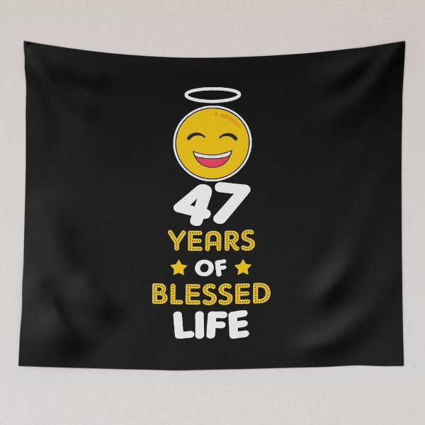 Item preview, 47th birthday gift idea 47 years of blessed life christian Funny Novelty Gift for birthday party present designed and sold by LoveEveryWear.