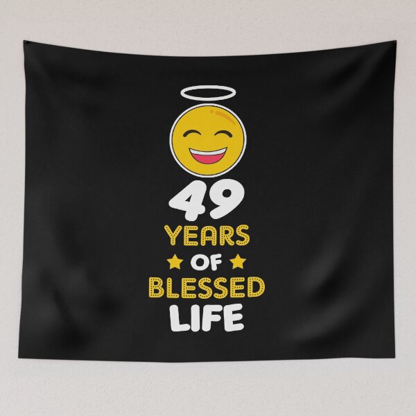 Item preview, 49th birthday gift idea 49 years of blessed life christian Funny Novelty Gift for birthday party present designed and sold by LoveEveryWear.