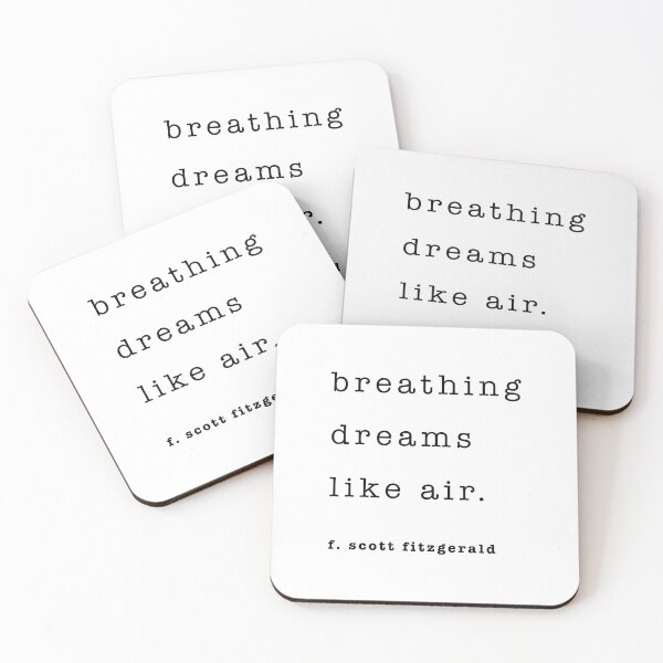 Item preview, breathing dreams like air - F. Scott Fitzgerald designed and sold by corbrand.