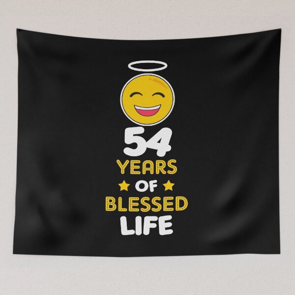Item preview, 54th birthday gift idea 54 years of blessed life christian Funny Novelty Gift for birthday party present designed and sold by LoveEveryWear.