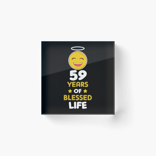 Item preview, 59th birthday gift idea 59 years of blessed life christian Funny Novelty Gift for birthday party present designed and sold by LoveEveryWear.