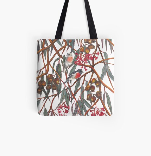 Scarlet Robins All Over Print Tote Bag