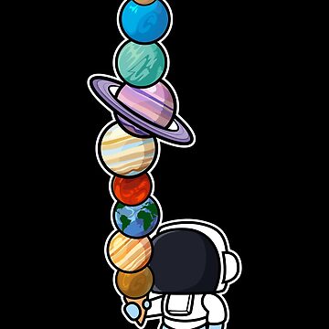 Artwork thumbnail, Astronaut Ice Cream Eating Planet by CrissWild