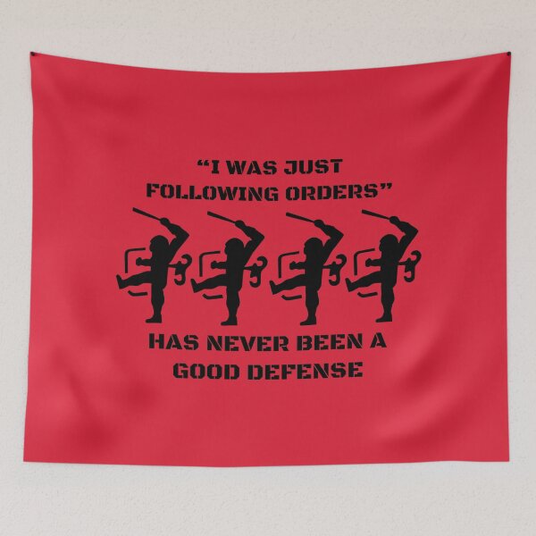Item preview, Just Following Orders designed and sold by Anarcha-Maenad.