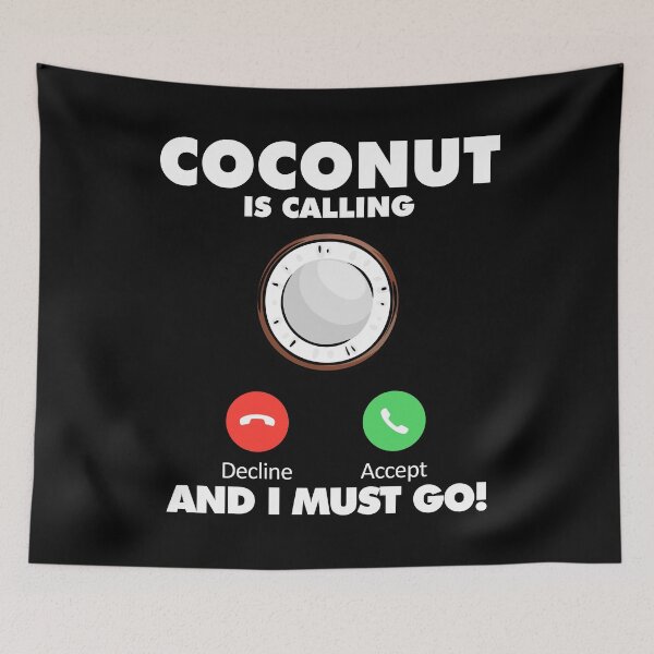 Item preview, My Coconut is Calling and I Must Go Eating Lover designed and sold by HelloFromAja.