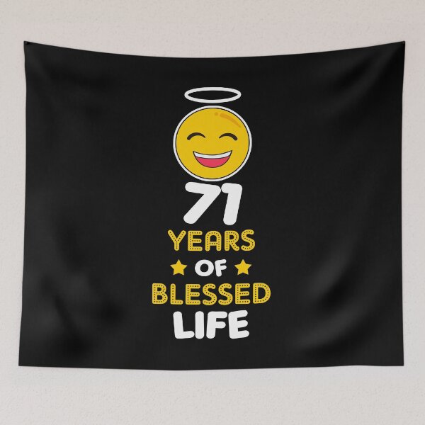 Item preview, 71st birthday gift idea 71 years of blessed life christian Funny Novelty Gift for birthday party present designed and sold by LoveEveryWear.