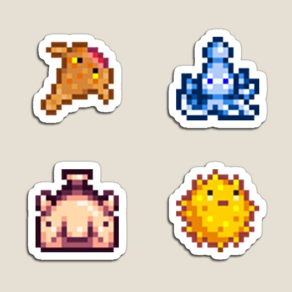 Stardew Valley Pixel Fish - Blobfish Magnet for Sale by simstock