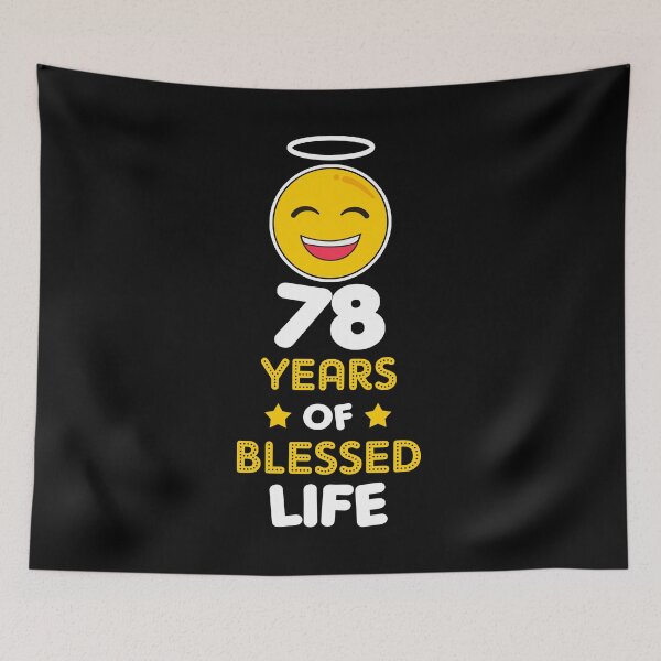 Item preview, 78th birthday gift idea 78 years of blessed life christian Funny Novelty Gift for birthday party present designed and sold by LoveEveryWear.