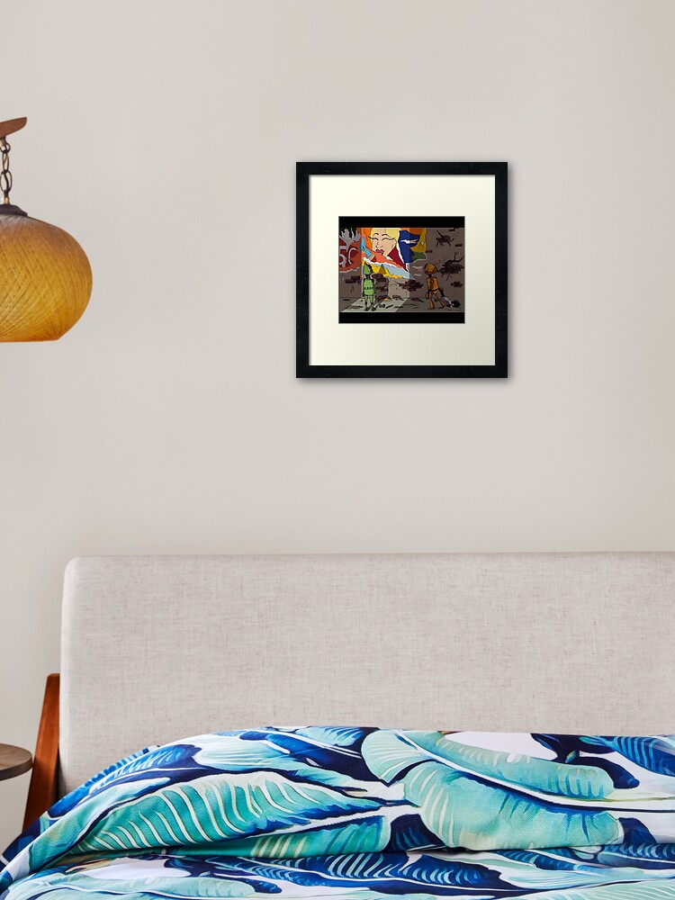 March Of The Robot Wall Of Fame Framed Art Print By Pklcha Redbubble