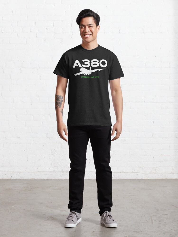 Alternate view of A380 260 A6-EVK (White)  Classic T-Shirt
