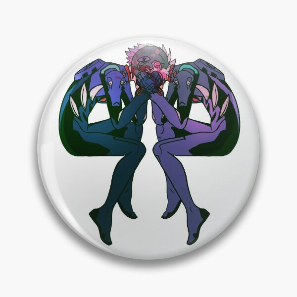Item preview, NGE: Because of me. 2 button designed and sold by angsty-angst.
