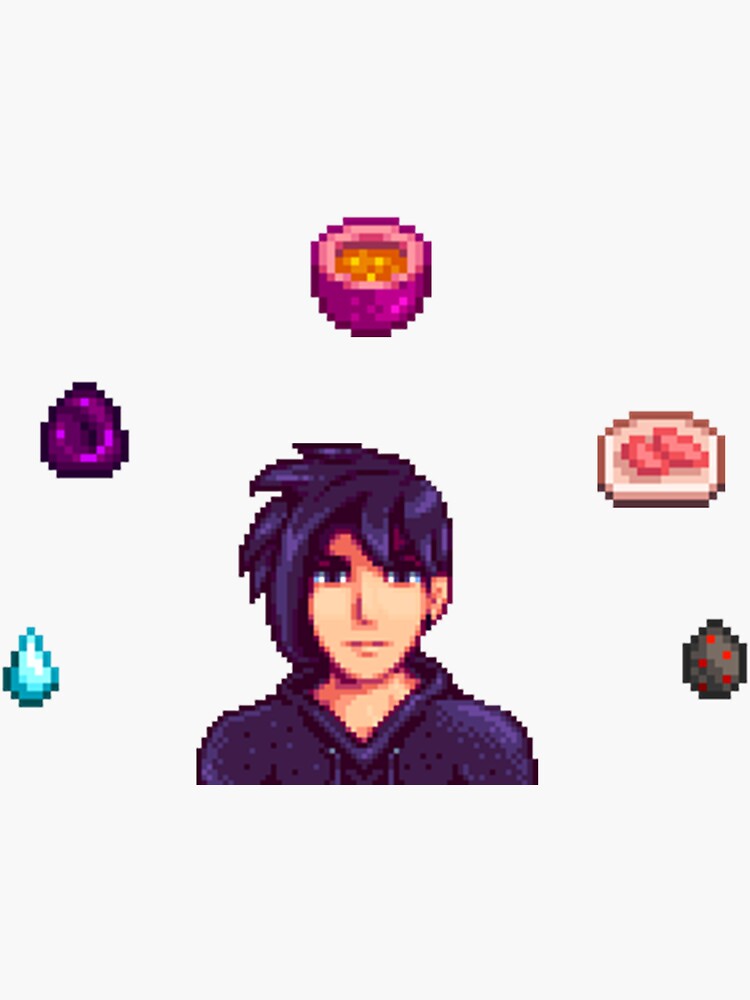 "Stardew Valley Pixel Art - Sebastian" Sticker for Sale by simstock