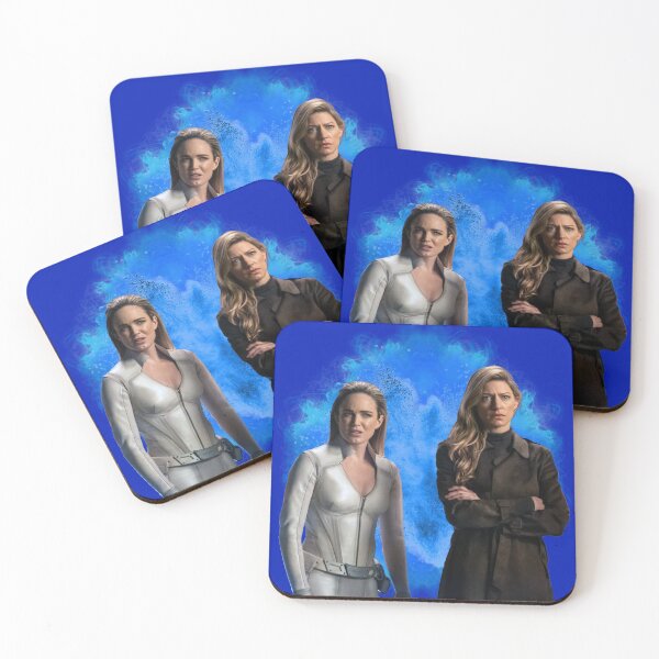 Item preview, Sara Lance and Ava Sharpe blue background designed and sold by dutchchu.