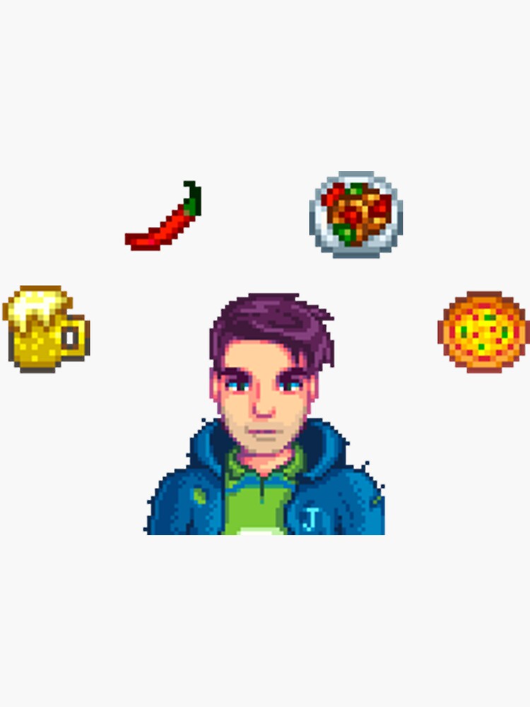 Pegatina «Stardew Valley Pixel Art - Shane» de simstock | Redbubble