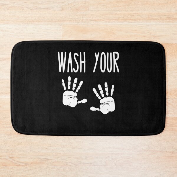 Item preview, Wash Your Hands Cute Handprints designed and sold by funnytshirtemp.