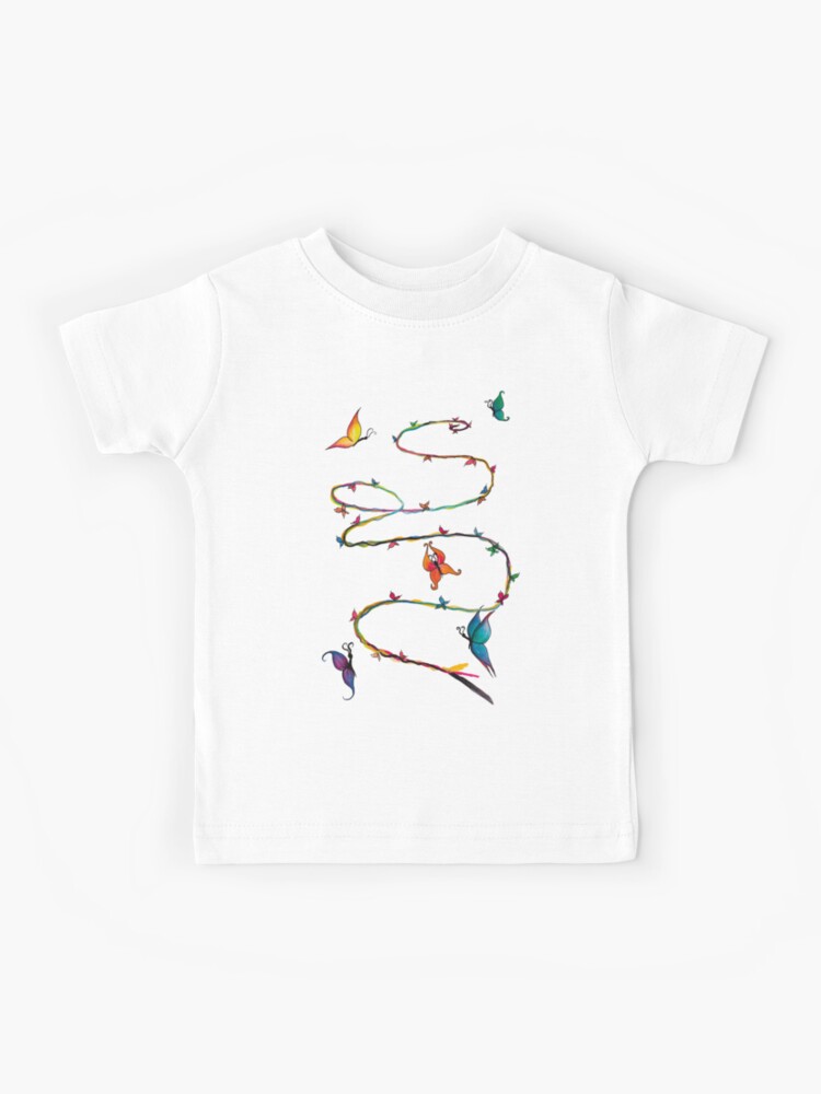 Butterfly Ribbon Kids T-Shirt for Sale by LeighsDesigns